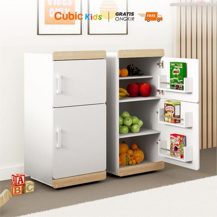 Cubic KIDS Lemari Serbaguna / Lemari Kulkas Mainan Anak / COCO FRIDGE