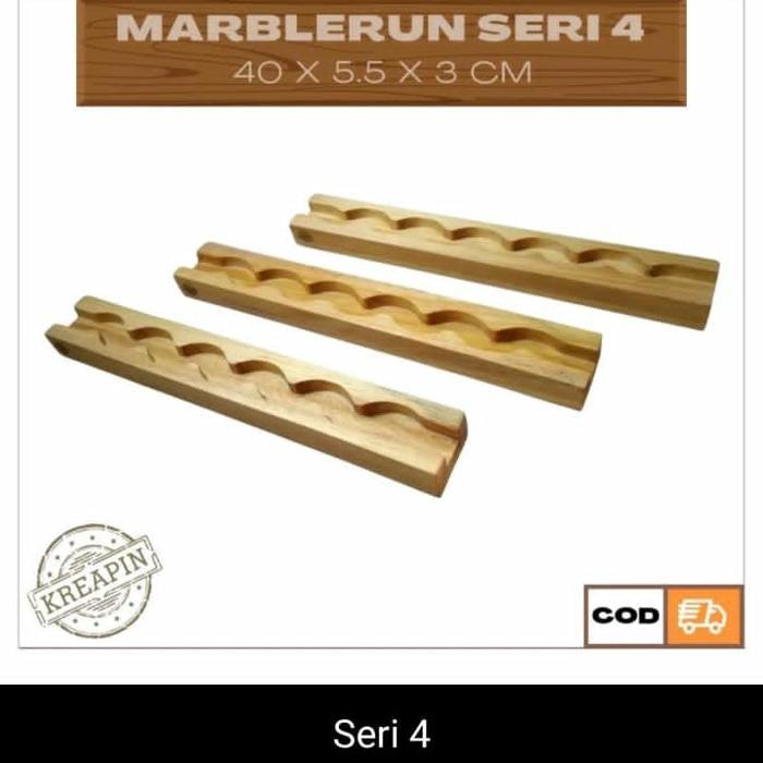 Buyer Now Kreapin Seri 4 Marble Run Race Lintasan Balap Kelereng Kayu Seri 4 Kode 334
