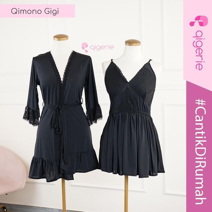 Santaibju- Gigi Qigerie One Set Kimono Baju Tidur Kimono Sexy