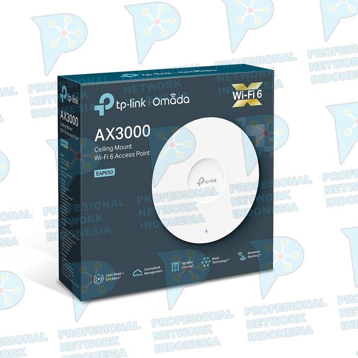 Kemaslgsg- Tp-Link Eap650 Ax3000 Ceiling Mount Wifi 6 Access Point