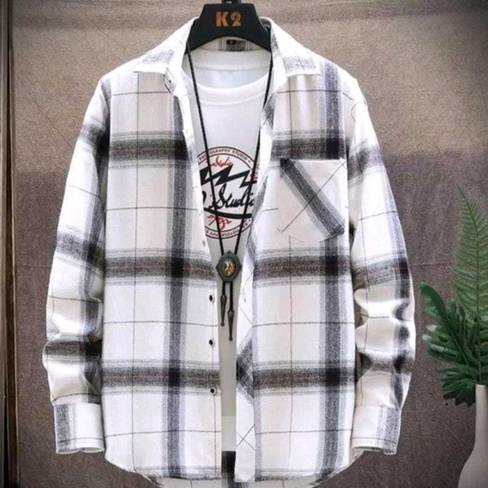 Promo Kemeja Flanel Veterano Jumbo Oversize M L Xl Xxl Xxxl Kemeja Uniseks Lengan Panjang Original