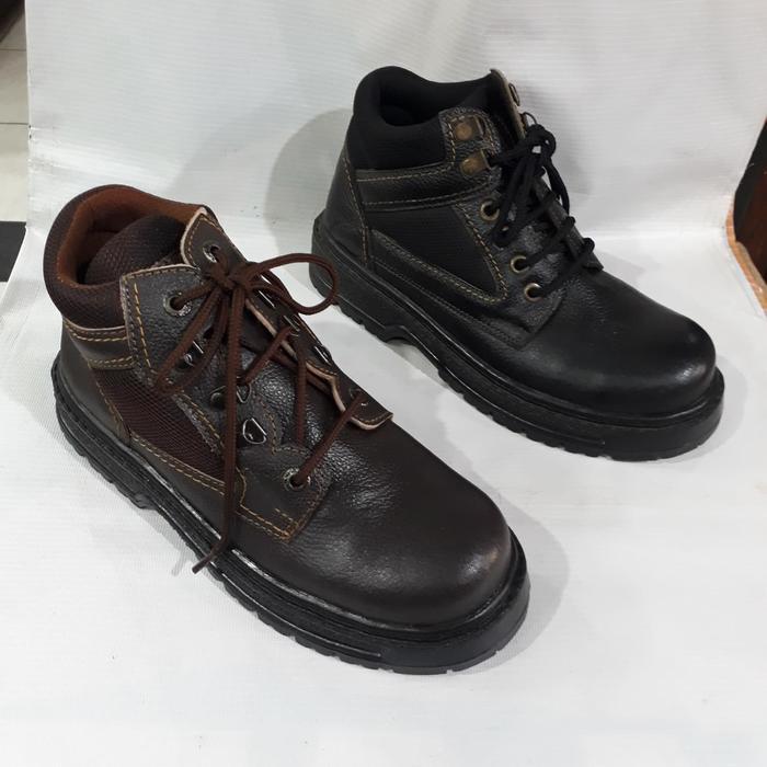 sepatu safety kulit MAXBELLY original cibaduyut Kode 1037