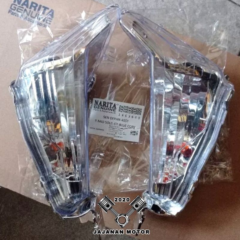 lampu sein depan yamaha mio soul gt blue core assy narita - variasi anp