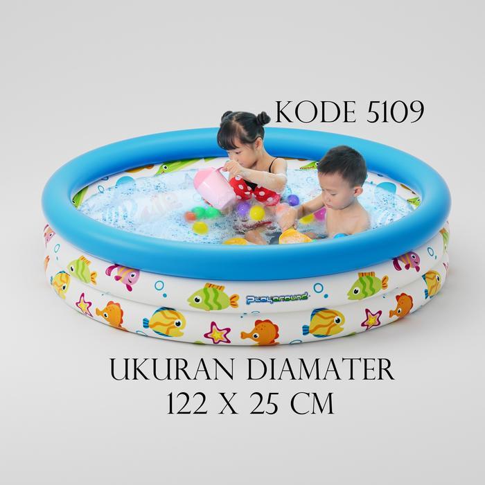 Paket Playaround Kolam Renang Anak Murah Mandi Bola 5108/5109 Paket Lengkap Murah Keranjang Kuning