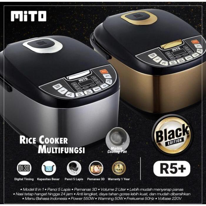 Mito Rice Cooker 8 in 1 R5 Plus R5+ Rice Cooker Digital