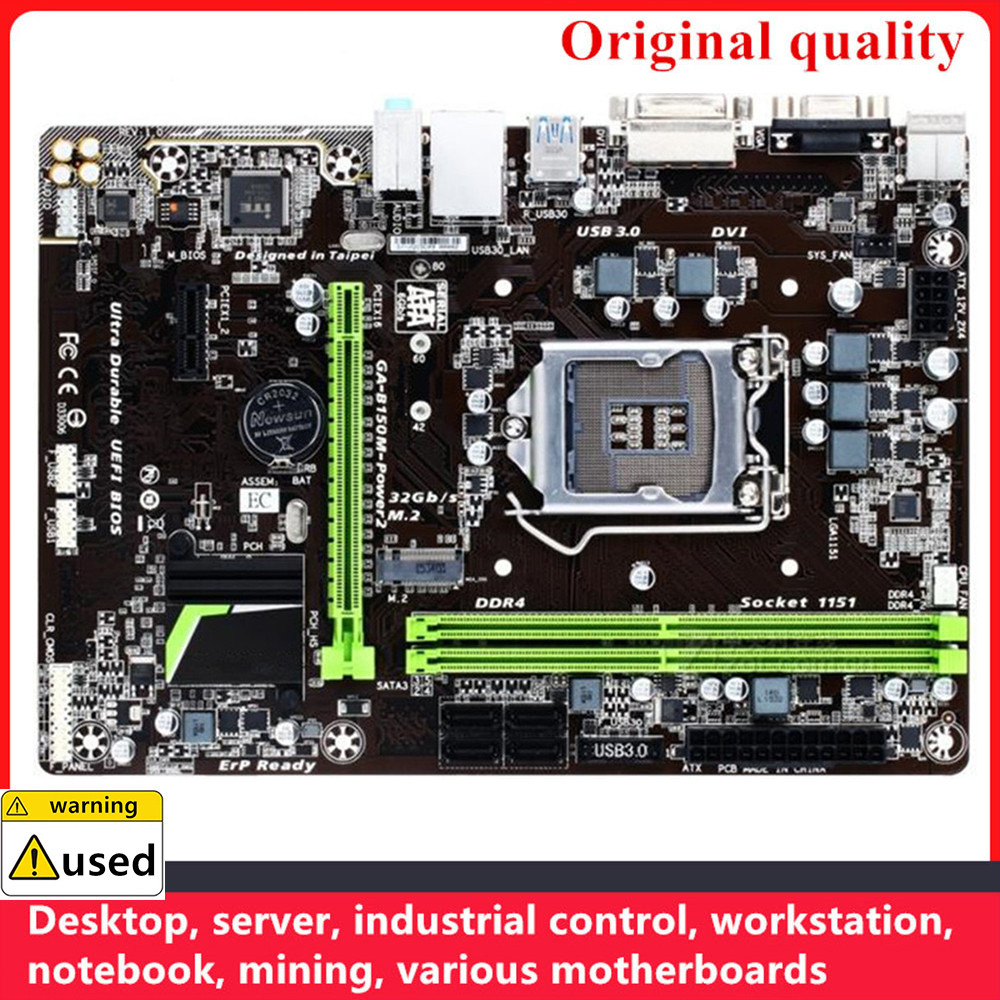 For GA-B150M-Power 2 B150M-Power Motherboards LGA 1151 DDR4 32GB M-ATX For Intel B150 Desktop Mainbo