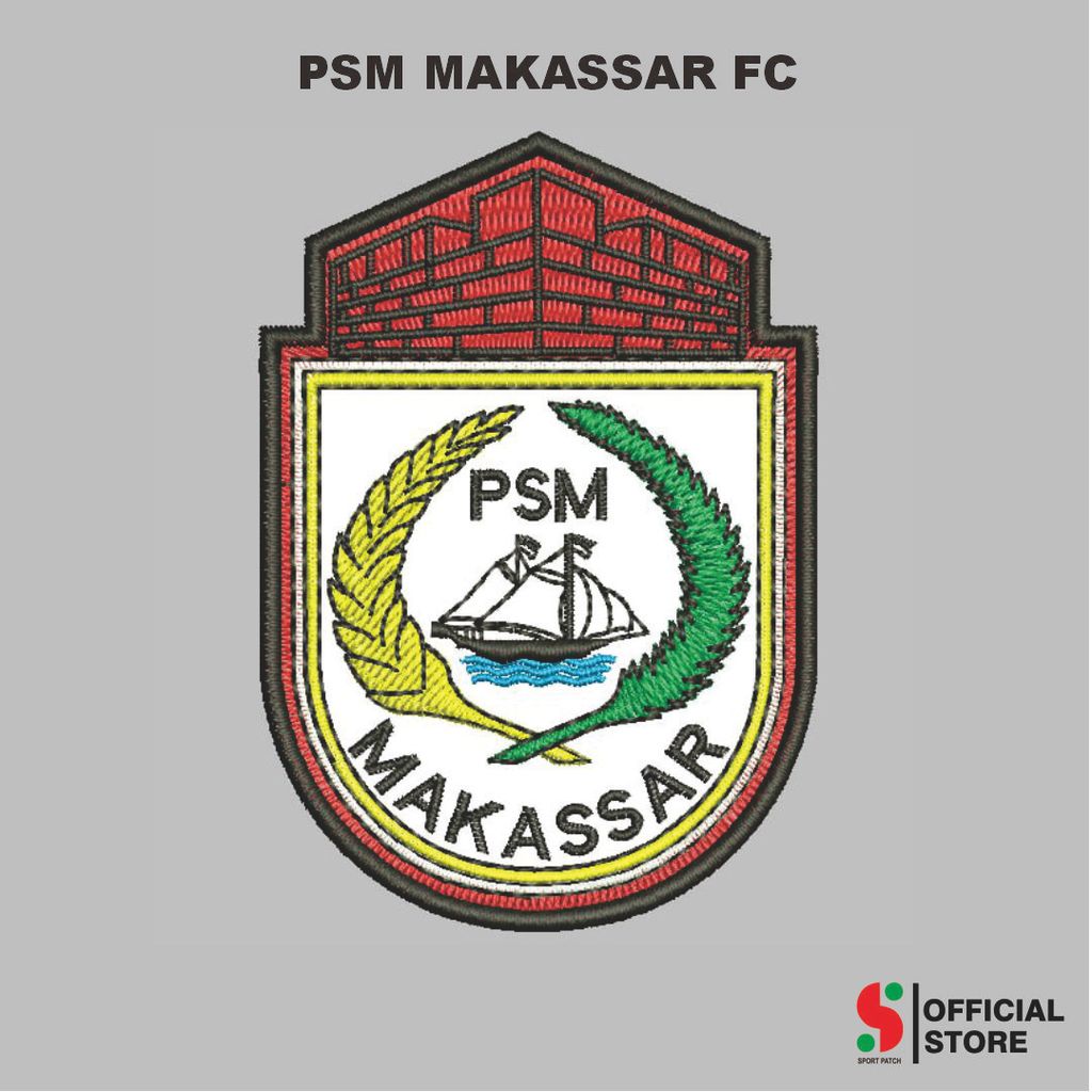 SPORT-695 PATCH PSM MAKASSAR FC BORDIR KOMPUTER LOGO/EMBLEM BADGE