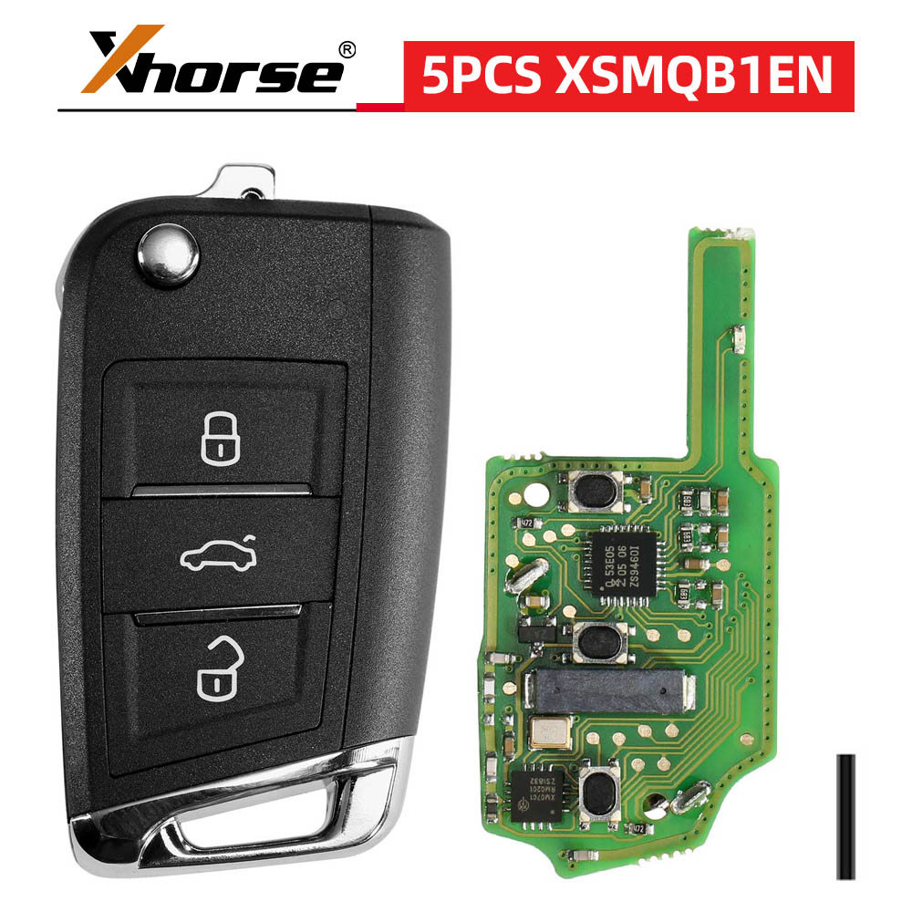 JUAL  5pcs/lot Xhorse XSMQB1EN for VW MQB Smart Proximity Remote Key 3 Buttons for VVDI2 / VVDI Key 