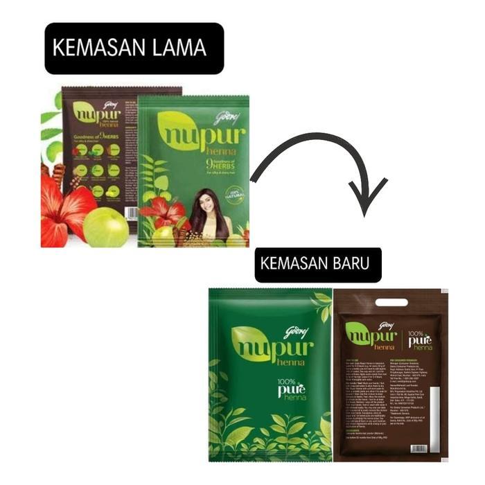 z69h- Nupur Henna Cat Rambut Hitam - 120 Gr