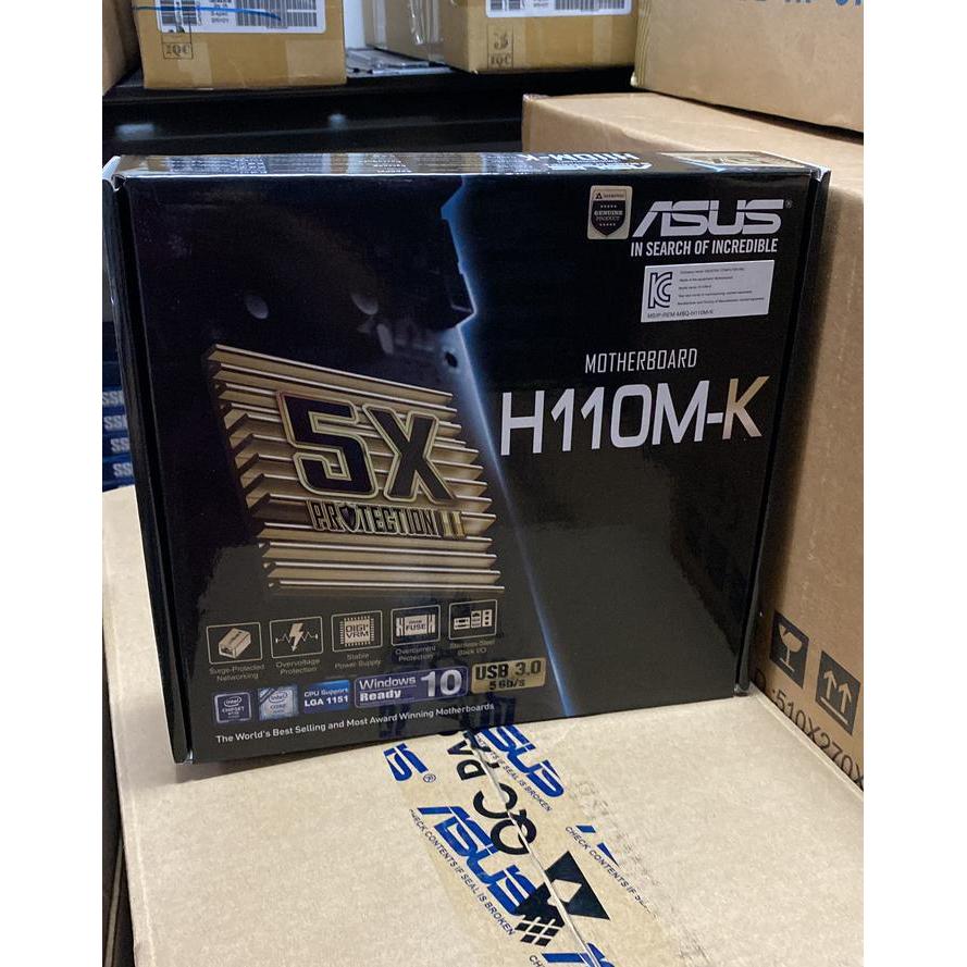 MOTHERBOARD ASUS H110 MK RESMI LGA 1151 GEN 6/7