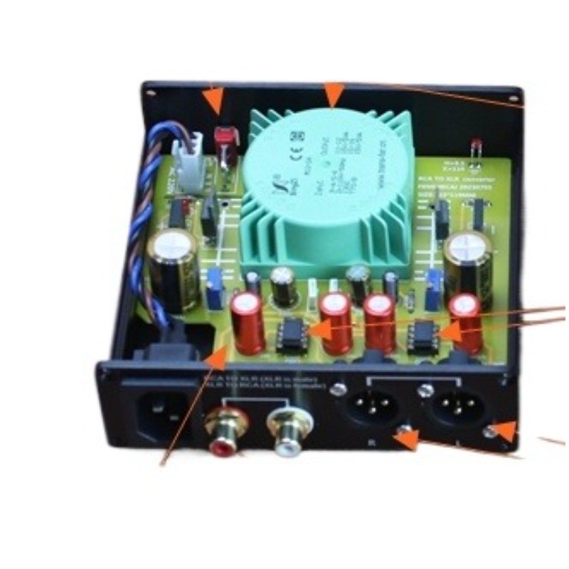 Xlr Balanced To Rca Unbalanced/Rca Unbalanced To Xlr Balanced/Dedicated Ic Or Audio Bull Converter