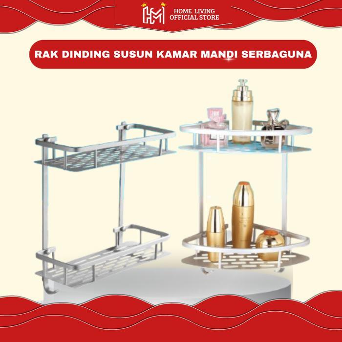 Ikea Home - Rak Sabun Dinding Kamar Mandi Gantung Aluminium-Homeliving
