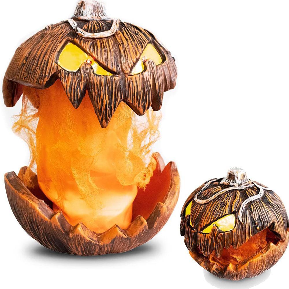 NEW Halloween Pumpkin Noise Activated Pumpkin Animated Talking Pumpkin Decor Scary Spooky Pumpkin