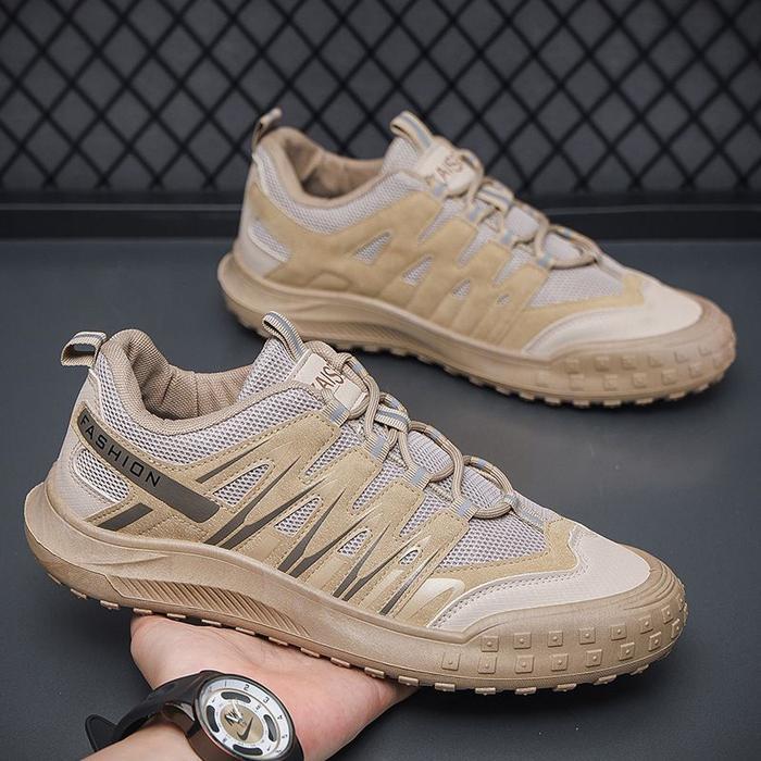 Eiger - Sepatu Olahraga Hiking Outdoor Pria Wanita Fujiyama Casual Mens Sneakers Shoes Cream Black