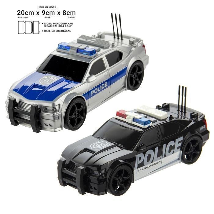 Ready City Squad Police Car with Light and Sounds Mainan Mobil Polisi