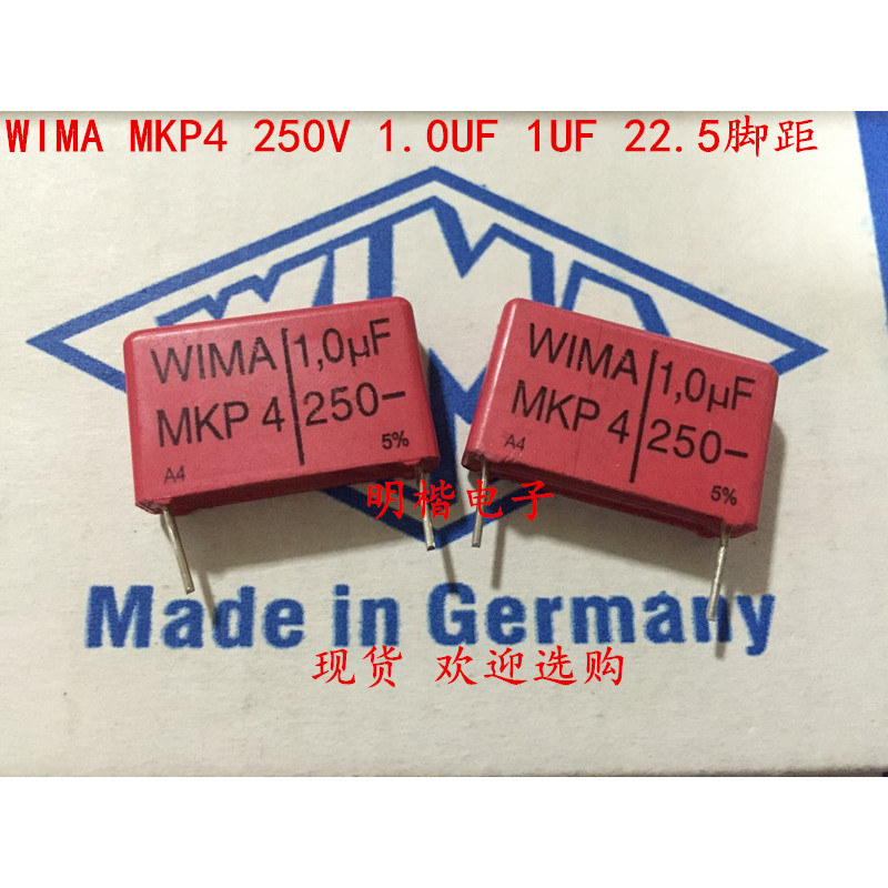2020 Hot Sale 10Pcs/20Pcs German Capacitor Wima Mkp4 250V 1Uf 1.0Uf 250V 105 P: 22.5Mm Audio