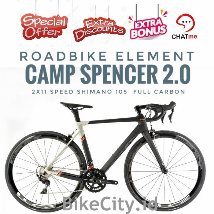 Ready Sepeda Balap Roadbike Camp Spencer 2.0 Full Carbon 105 11 Sp 700C New