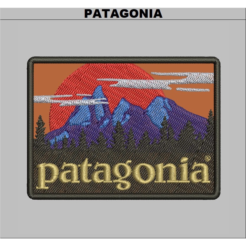 ADVENTURE PATCH BORDIR PATAGONIA MOUNTAIN SUN NIGHT EMBROIDERY LOGO KOMPUTER | ADV-37