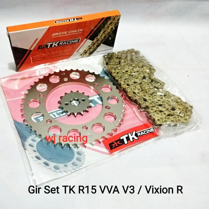 Gear Set Tk Racing R15 V3 & Rantai Tk 428Hs