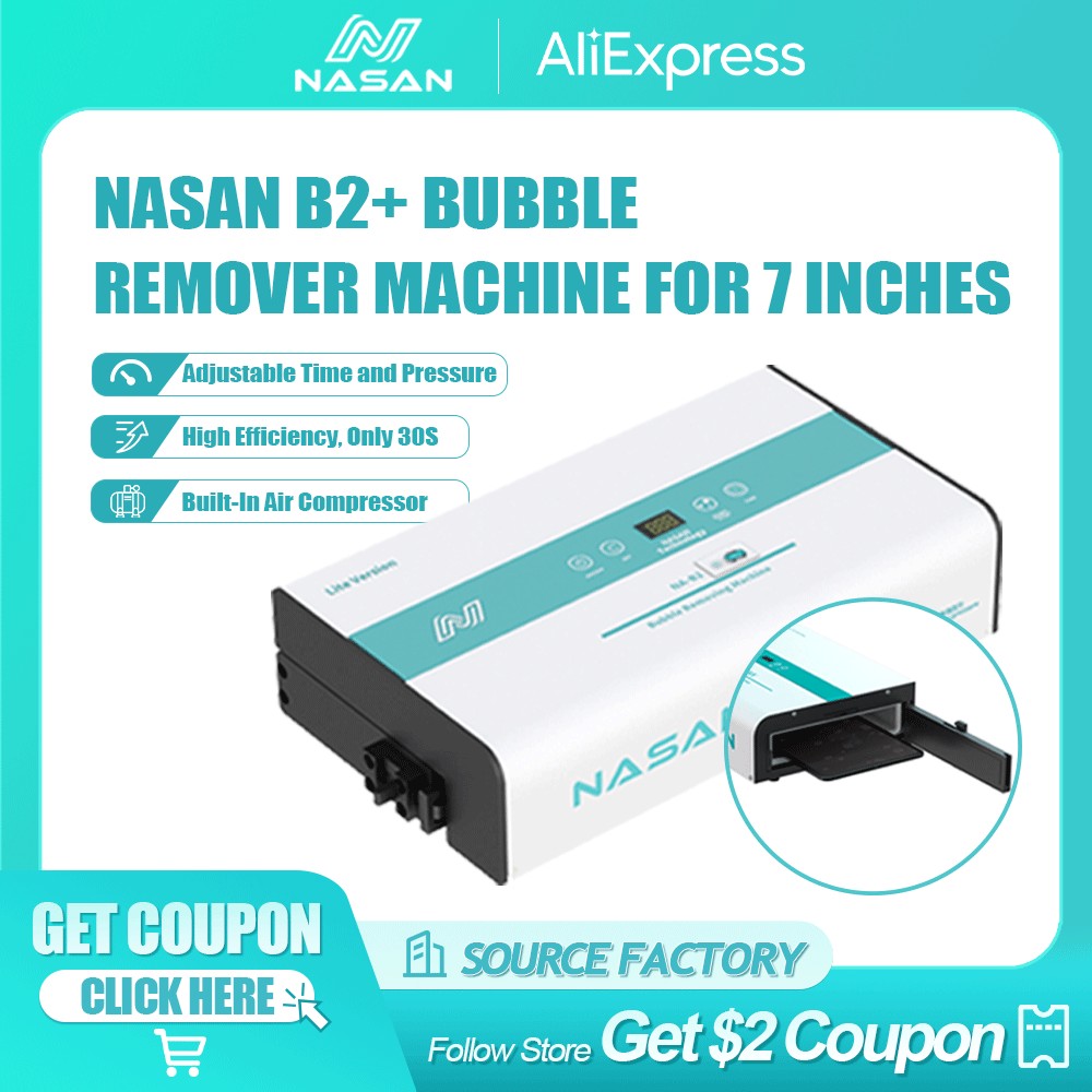 NASAN NA-B2+ Mini Air Bubble Removing Machine B2 Plus LCD Screen OCA Autoclave Debubbler Bubble Remo