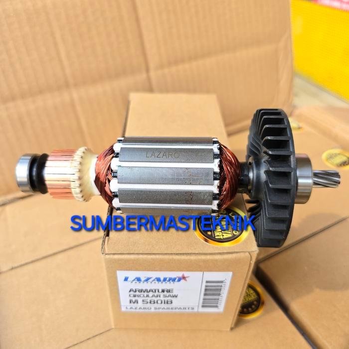 kks ANGKER M5801 B MAKITA ARMATURE ROTOR DINAMO MESIN GERGAJI POTONG 7" MAKITA M5801B MAKITA 5801
