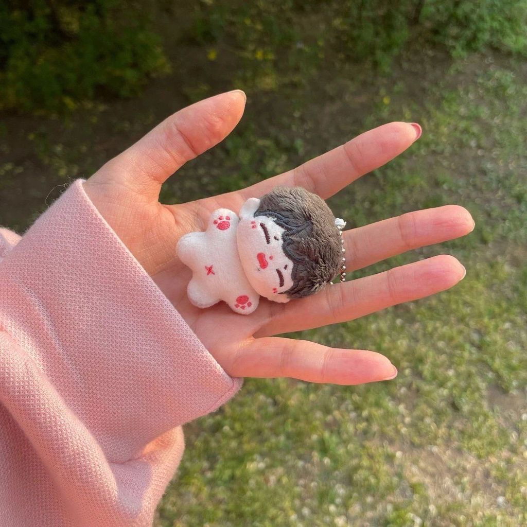 5cm Wang Yibo Sean Xiao Zhan BJYX Naked Plush Cotton Doll Stuffed Minidoll Soft Toy Plushies Pendant