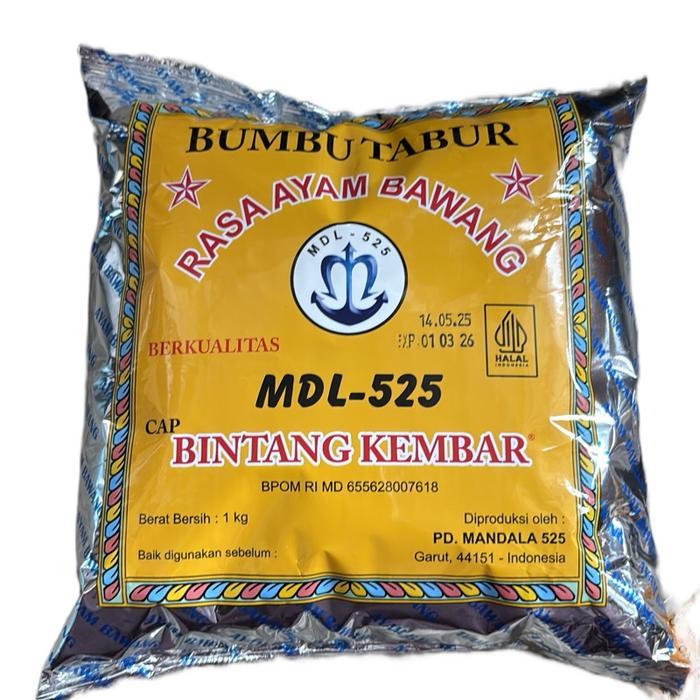 Bumbu penyedap bintang kembar mdl 525 kemasan 1kg/bumbu tabur ayam bawang/atom bintang 1kg