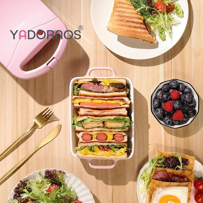 Hadiah Gratispemanggang Roti Toaster Panggangan Roti Bakar Listrik Alat Panggang Roti Sandwich Maker