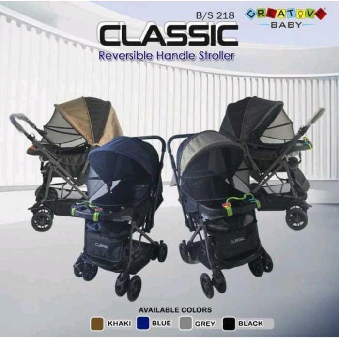 Stroller Creative Baby Classic BS-218 Stroller Stroller dua arah Kereta dorong bayi