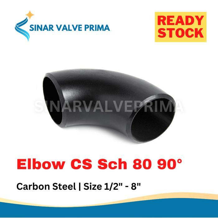 Terlaris Elbow Las 90 Deg Sch 80 Carbon Steel 3" Inch - Fitting Las Besi - 3" Terlaris