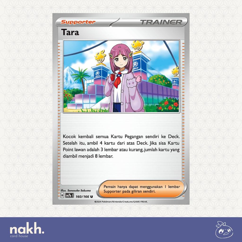 Kartu Pokemon TCG Indonesia bimbingan rasi sv7s 160/166 Tara‌