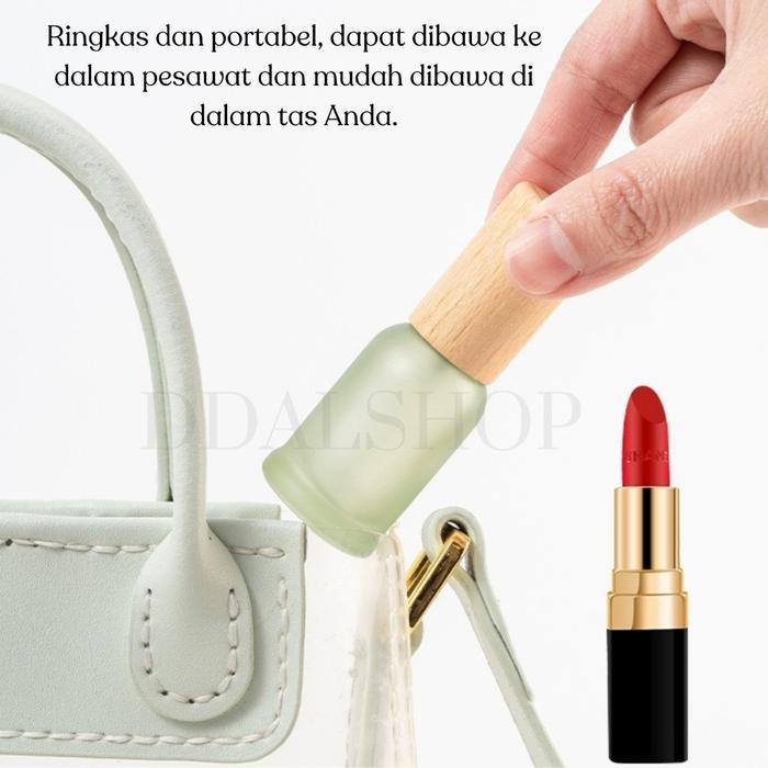 Promo Botol Parfum Spray Aesthetic Bottle Putih Kaca Drat Ulir Refill Isi Ulang Travel Size 10Ml