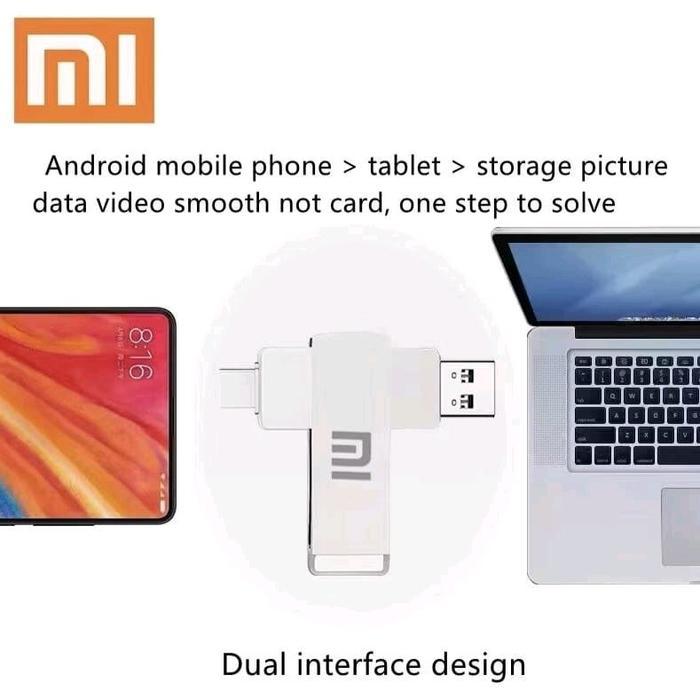 FLASHDISK USB XIAOMI 2TB ORIGINAL 3 IN 1 TYPE C 1TB PENYIMPANAN STORAGE