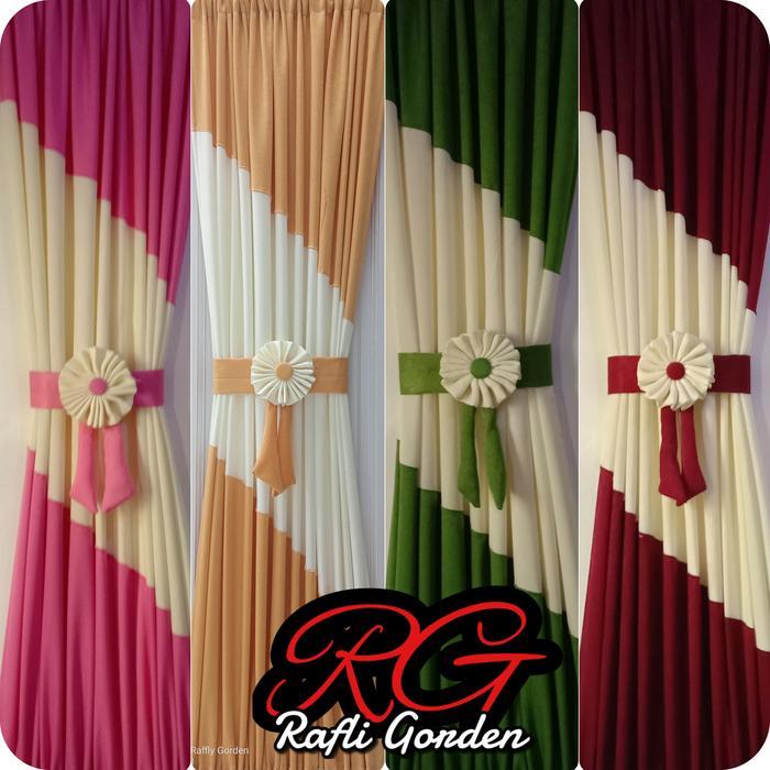 gorden jendela kupu kupu gorden ikat pita gorden jendela minimalis gorden kombinasi mewah Jendela