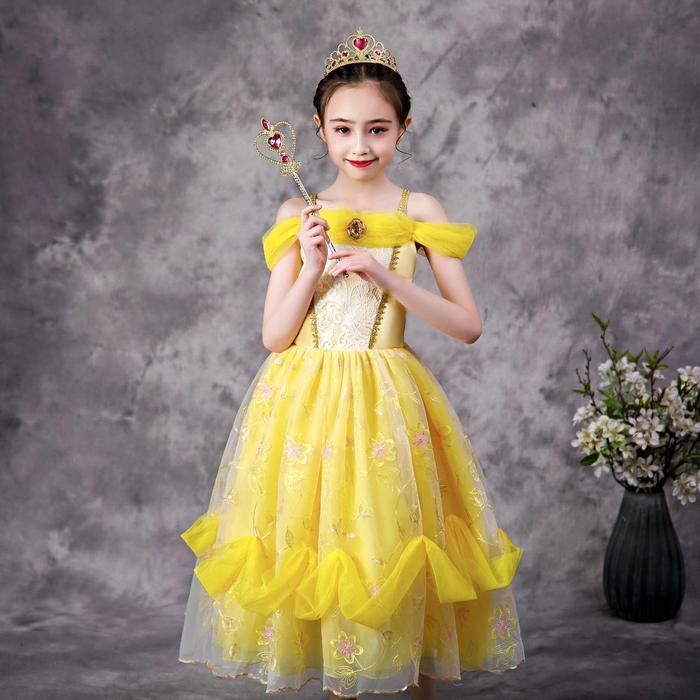 Berkualitas Parishkids Belle Princess Costume Dress /Dress Ulang Tahun Anak Karakter Princess Belle