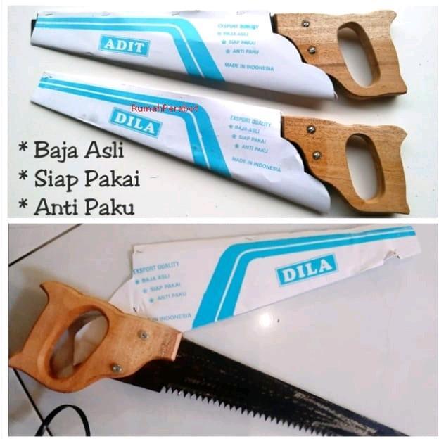 PAKET GERGAJI KAYU SELENDANG DAN PALU KAMBING SET BESI PERKAKAS