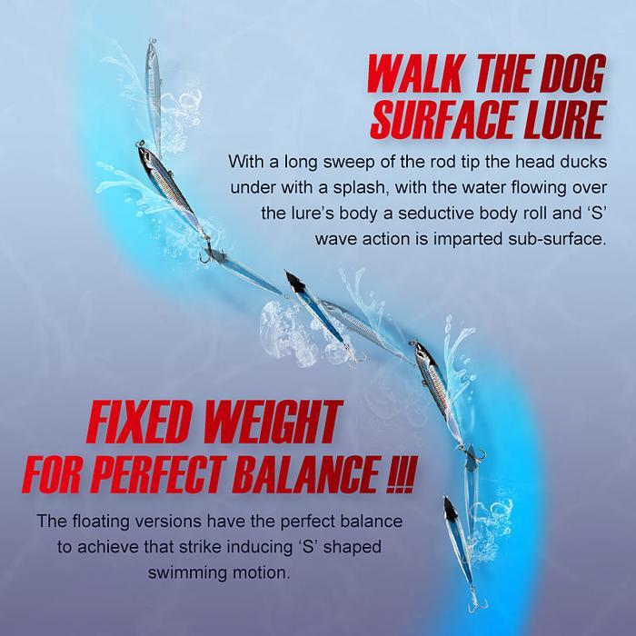 wkgw- Umpan Popping Casting Stickbait Noeby 9494 Floating Pencil Lure Umpan Pancing