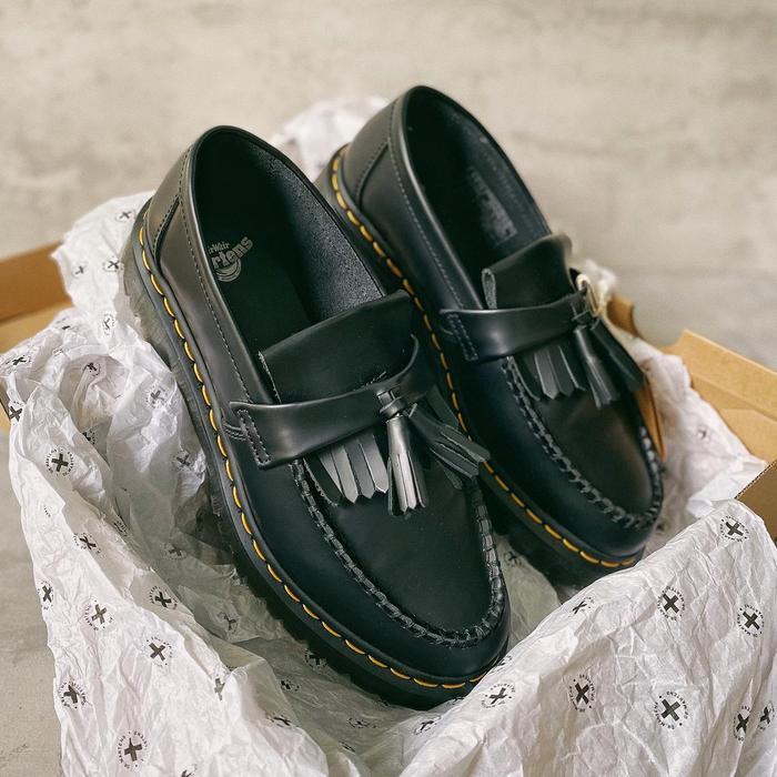 ORINAL DR MARTENS ADRIAN BEX LOAFER TASSEL BLACK SMOOTH