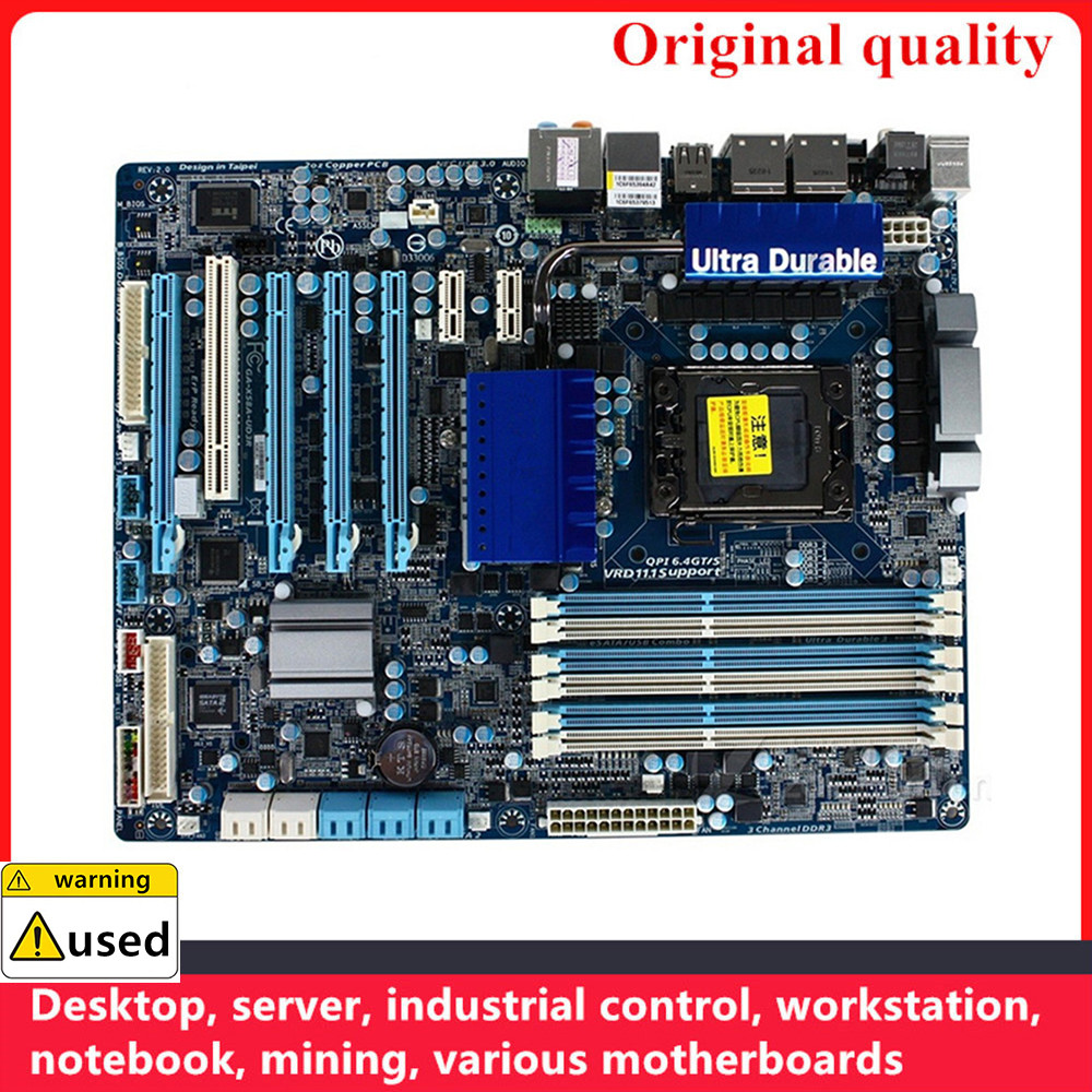 For GA-X58A-UD3R X58A-UD3R Motherboards LGA 1366 DDR3 ATX For Intel X58 Overclocking Desktop Mainboa