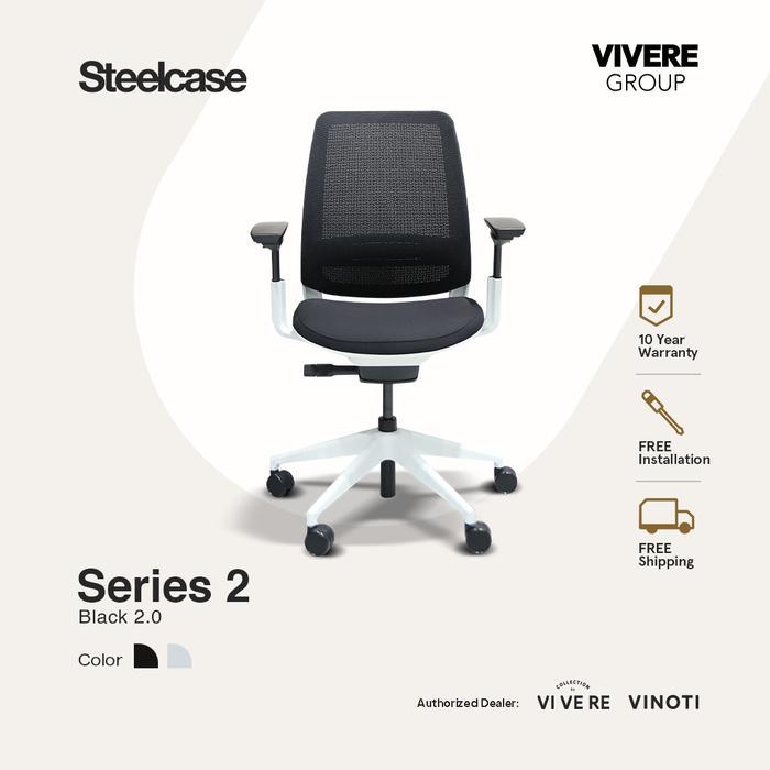 STEELCASE Series 2 Chair Black - Kursi Kerja - Gaming Working Chair