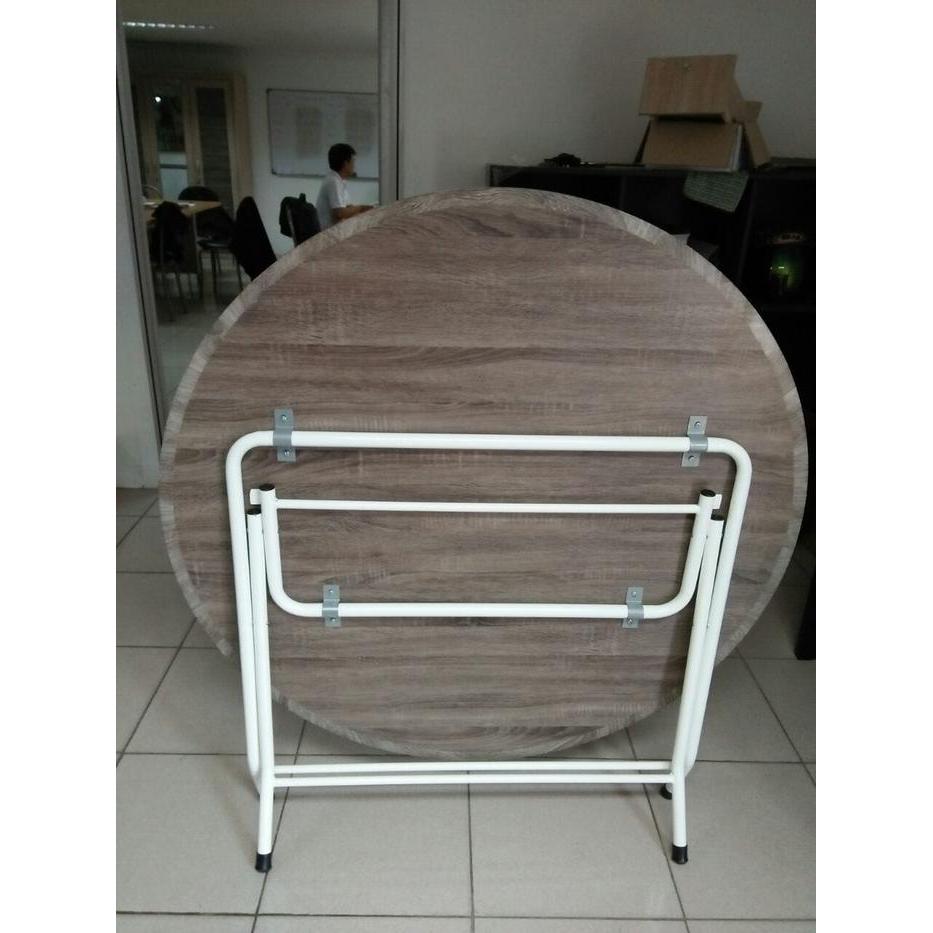 Meja Makan Lipat Arendal Bundar 120 Orbitrend Meja Kantin Kafe Pujaser