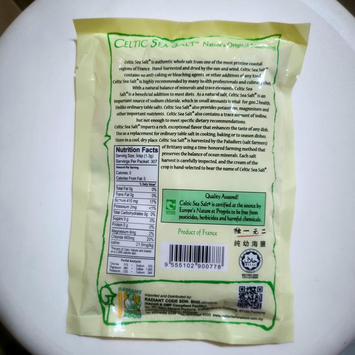 Garam Alami Celtic Sea Salt France Natural Garam Sehat Garam Masak Tbk