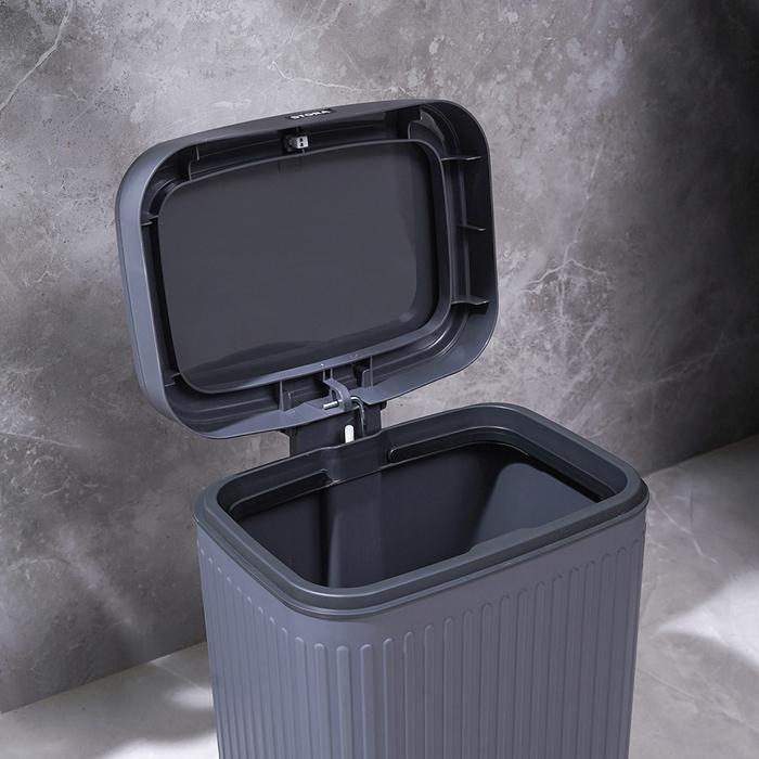 l6oh- Stora Doric Tempat Sampah Pedal Slim Tong Sampah Pedal Wadah Pembuangan Alat