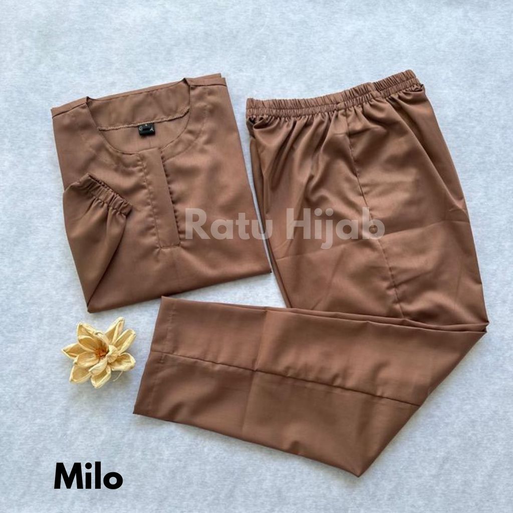 Baju OKA OK Tunik celana lengan panjang karet