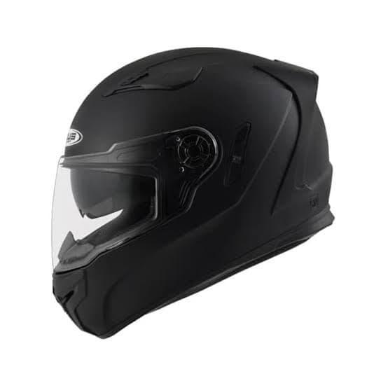 ZEUS ZS813 SOLID BLACK MATT ZS-813 HELM MOTOR FULL FACE