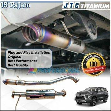 Exhaust Muffler Knalpot JTC titanium All New Pajero ANPS 16+