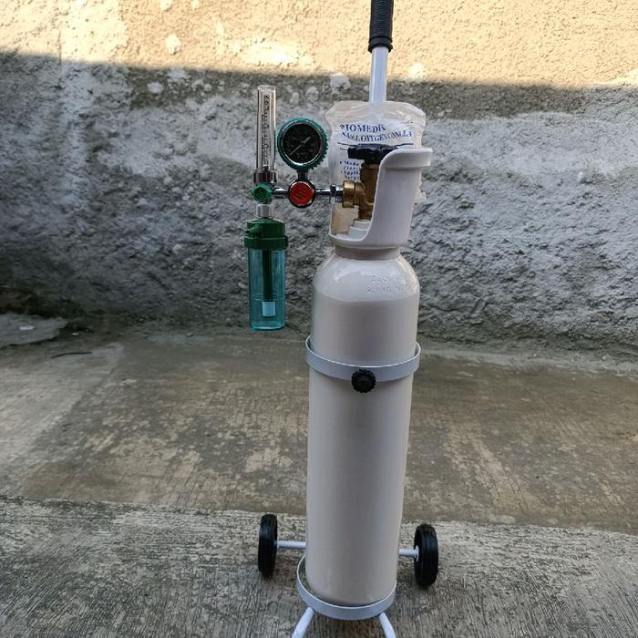 Tabung Oksigen Medis 1M3 Paket Set Lengkap Siap Pakai Ready