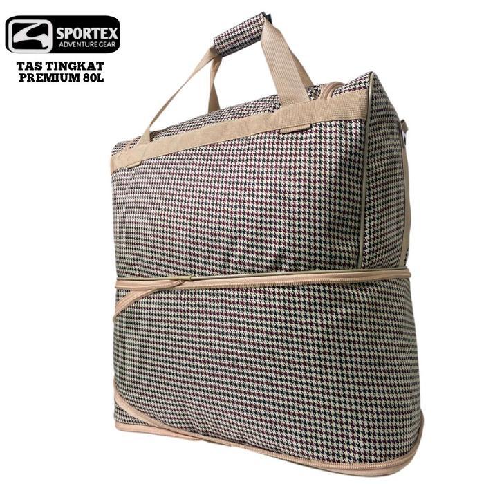 Tas Travel Sportex Tas Traveling 2 Tingkat Besar Kuat - Wanita, Pria Mudik