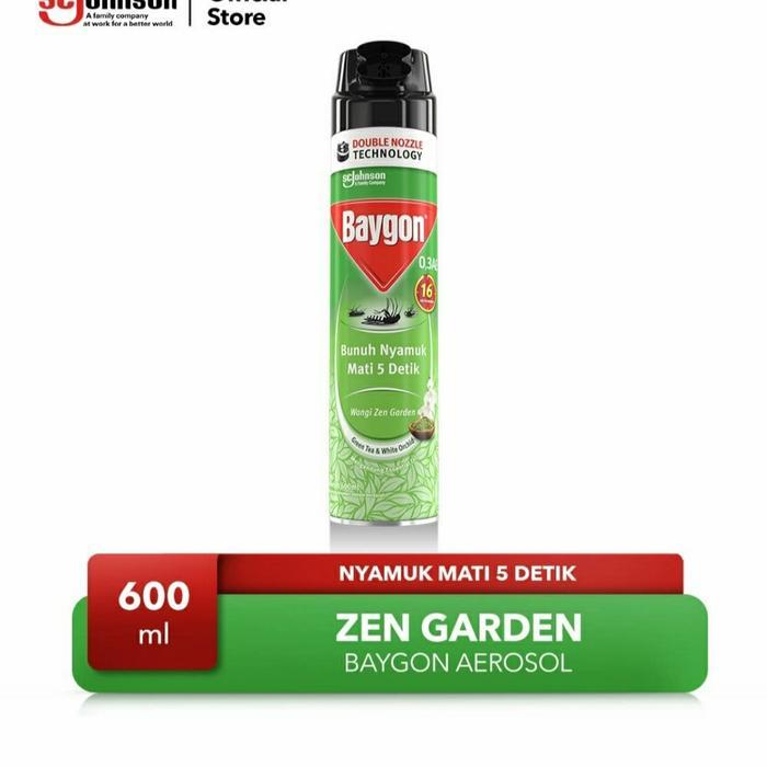 Baygon Aerosol Aroma Zen Garden 600 ml + 75 ml