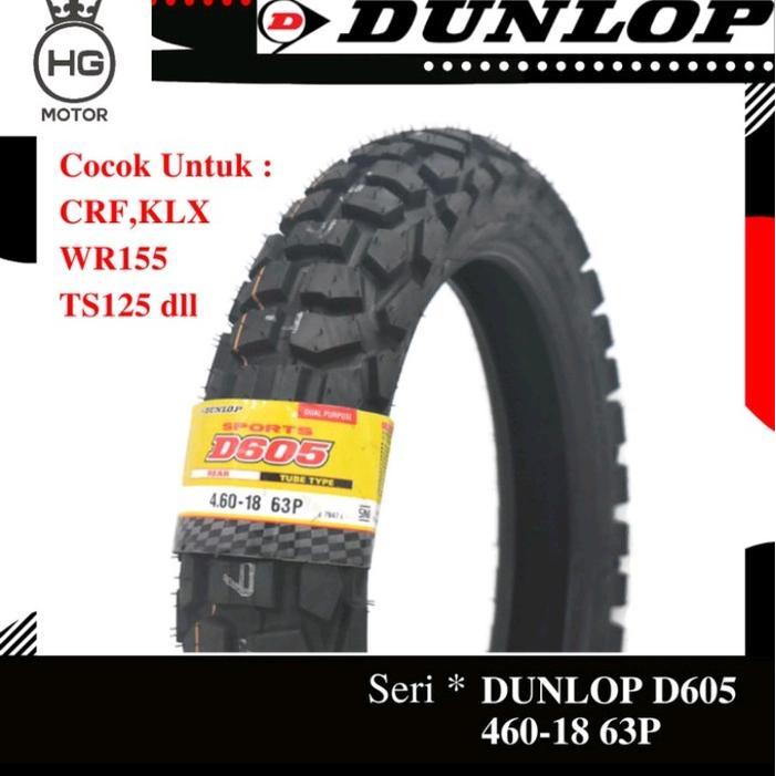 Dunlop d605 460 18 ban motor trail Cross adventure rally